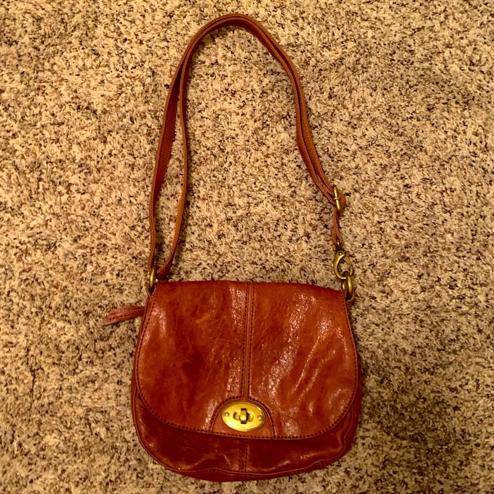 Fossil Leather Crossbody Bag